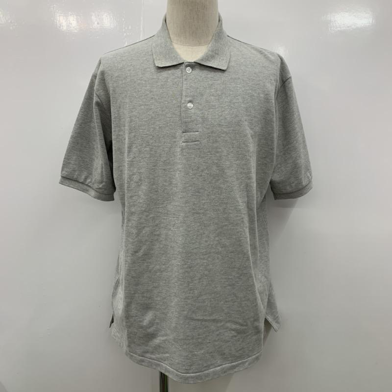 チャオパニック CIAOPANIC ポロシャツ 半袖 無地 M 無地 灰 / グレー / メンズ USED 古着 中古 10023071
