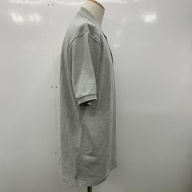 チャオパニック CIAOPANIC ポロシャツ 半袖 無地 M 無地 灰 / グレー / メンズ USED 古着 中古 10023071