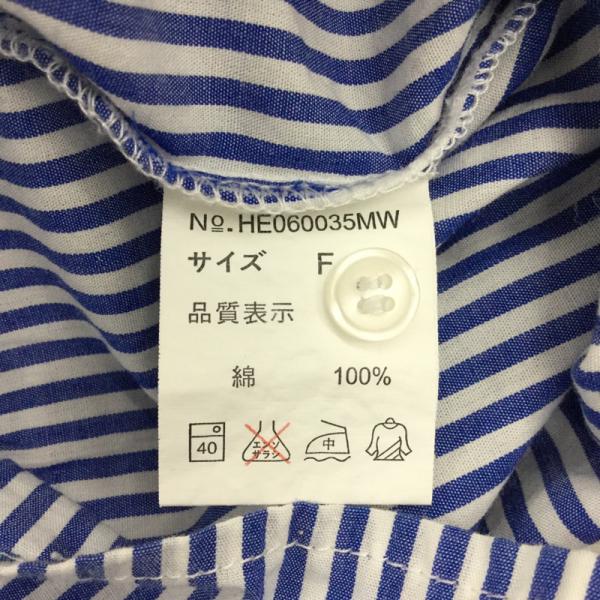 ヘザー Heather シャツ、ブラウス 半袖シャツ ストライプ FREE ストライプ レディース USED 古着 中古 10023091