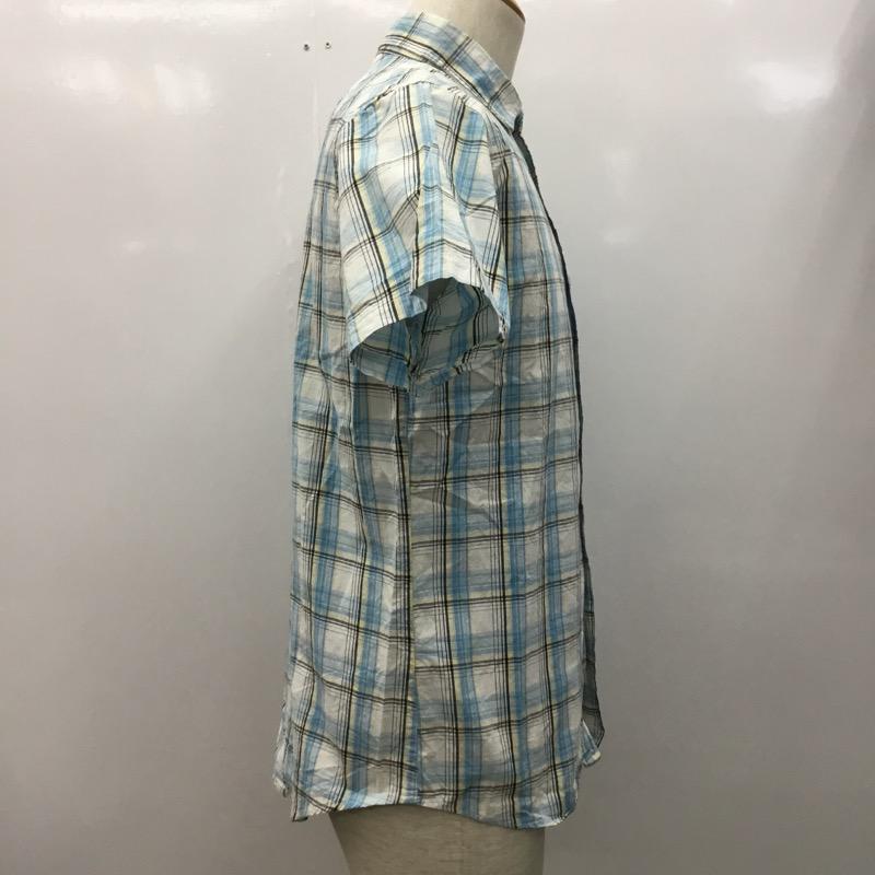ブラウニー BROWNY シャツ、ブラウス 半袖シャツ チェック M チェック メンズ USED 古着 中古 10023139