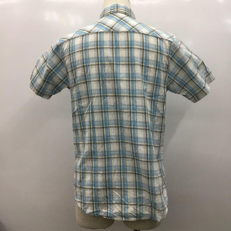 ブラウニー BROWNY シャツ、ブラウス 半袖シャツ チェック M チェック メンズ USED 古着 中古 10023139