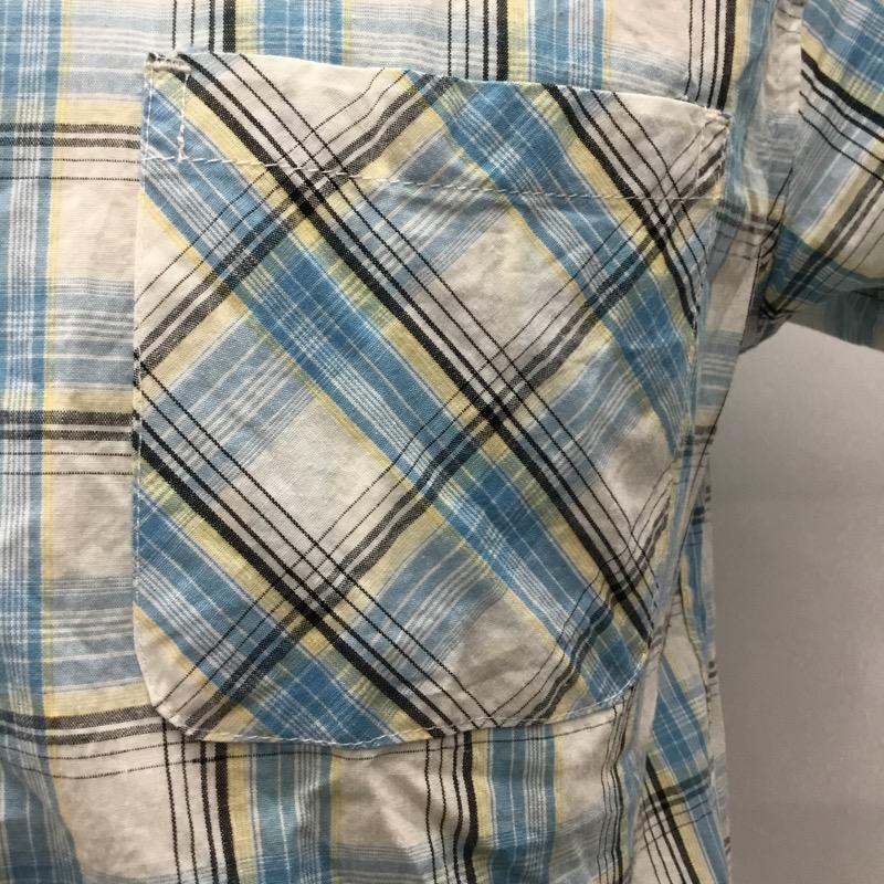 ブラウニー BROWNY シャツ、ブラウス 半袖シャツ チェック M チェック メンズ USED 古着 中古 10023139