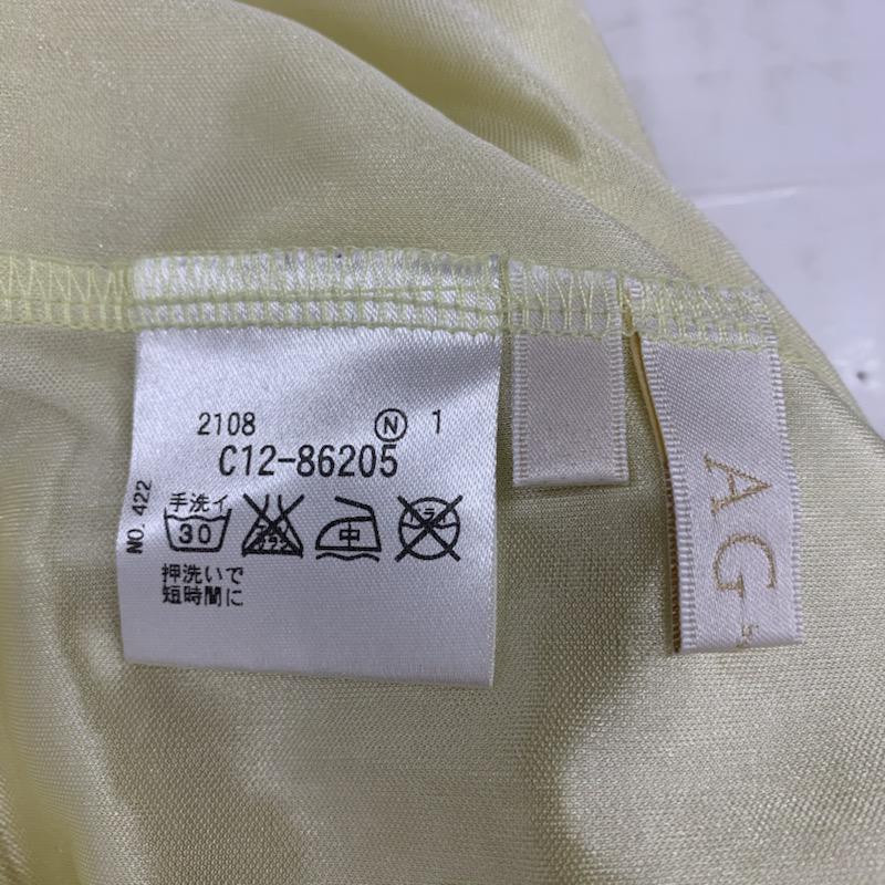 エーアンドジー A&G カットソー  半袖カットソー S 無地 レディース USED 古着 中古 10023189