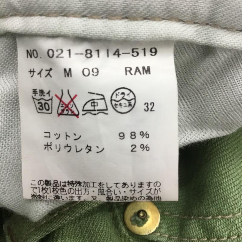 ラボラトリーワーク laboratory work パンツ ショートパンツ ショートパンツ デニム 無地 M 無地 黄緑 / イエローグリーン / レディース USED 古着 中古 10023196