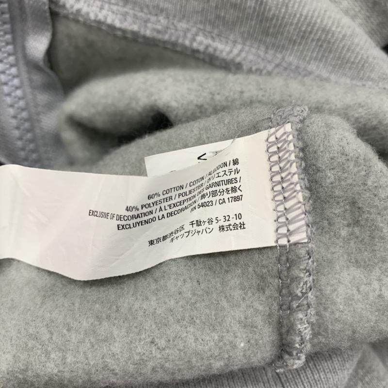 オールドネイビー OLD NAVY パーカー ジップパーカー XS 無地 灰 / グレー / レディース USED 古着 中古 10023212