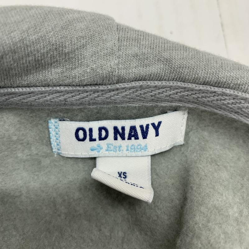 オールドネイビー OLD NAVY パーカー ジップパーカー XS 無地 灰 / グレー / レディース USED 古着 中古 10023212