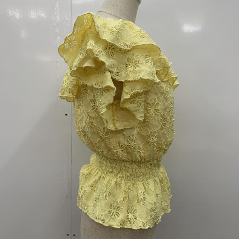 イング INGNI カットソー  半袖カットソー M 黄 / イエロー /  レディース USED 古着 中古 10023219