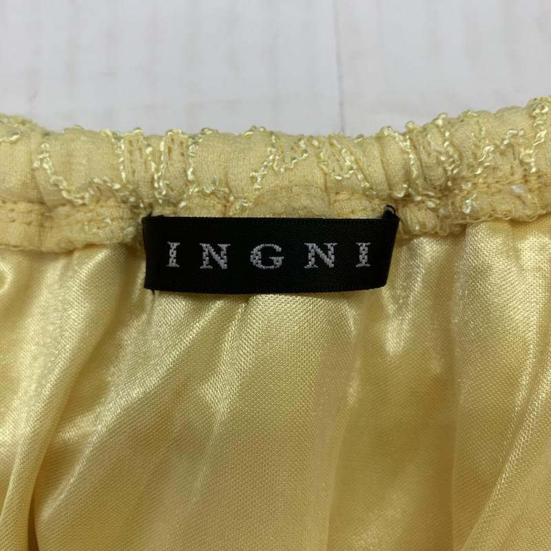 イング INGNI カットソー  半袖カットソー M 黄 / イエロー /  レディース USED 古着 中古 10023219