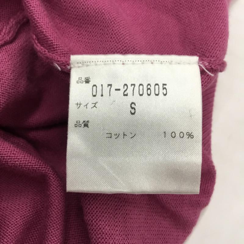 ナチュラルビューティーベーシック NATURAL BEAUTY BASIC カットソー 半袖 無地 S 無地 桃 / ピンク /  レディース USED 古着 中古 10023239