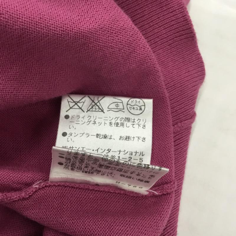 ナチュラルビューティーベーシック NATURAL BEAUTY BASIC カットソー 半袖 無地 S 無地 桃 / ピンク /  レディース USED 古着 中古 10023239