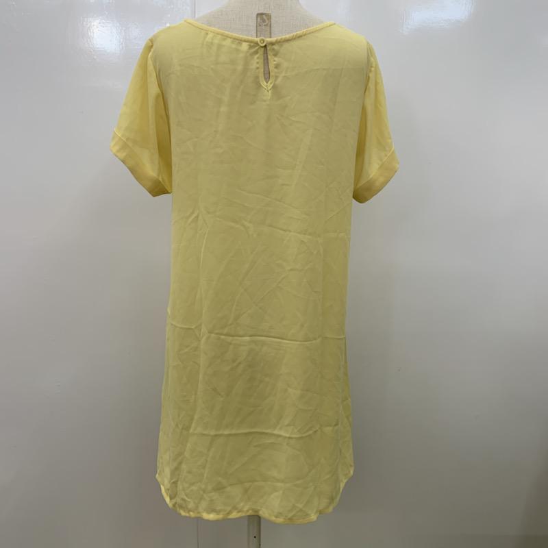 ローリーズファーム LOWRYS FARM カットソー  半袖カットソー M 無地 黄 / イエロー /  レディース USED 古着 中古 10023259