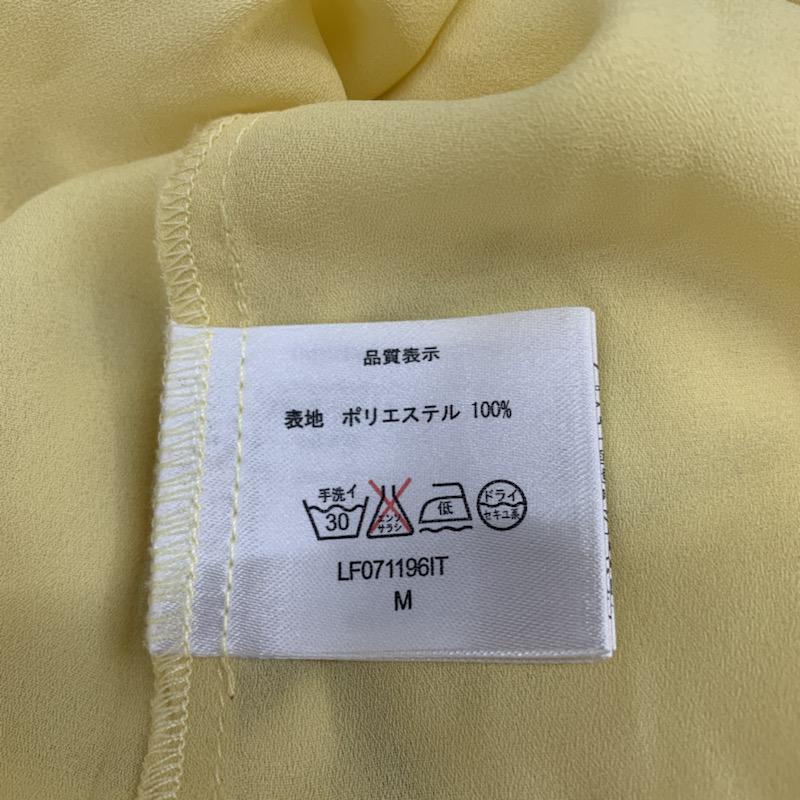 ローリーズファーム LOWRYS FARM カットソー  半袖カットソー M 無地 黄 / イエロー /  レディース USED 古着 中古 10023259