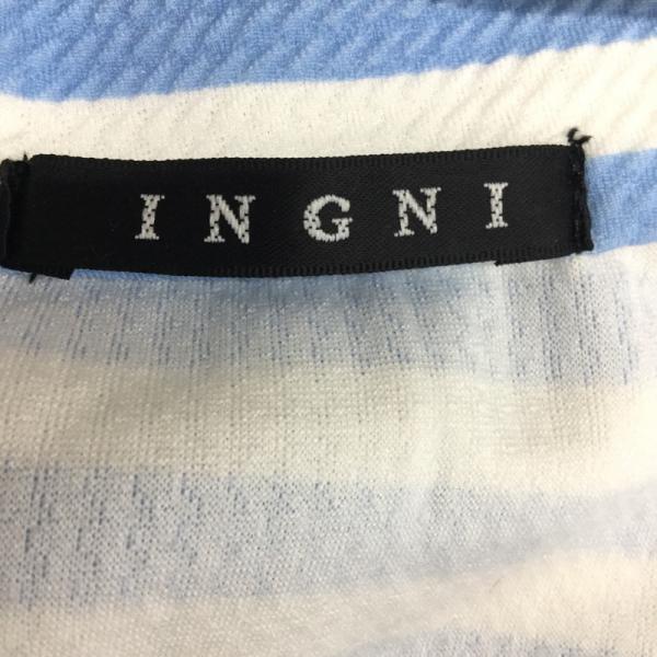 イング INGNI カットソー  カットソー オフショル ボーダー M ボーダー柄 レディース USED 古着 中古 10023306