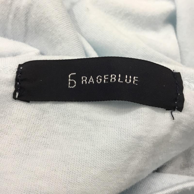レイジブルー RAGEBLUE Tシャツ 半袖 無地 イラスト ロゴ M 無地 X ロゴ、文字 水色 / ライトブルー / X 白 / ホワイト / X 黒 / ブラック / メンズ USED 古着 中古 10023369