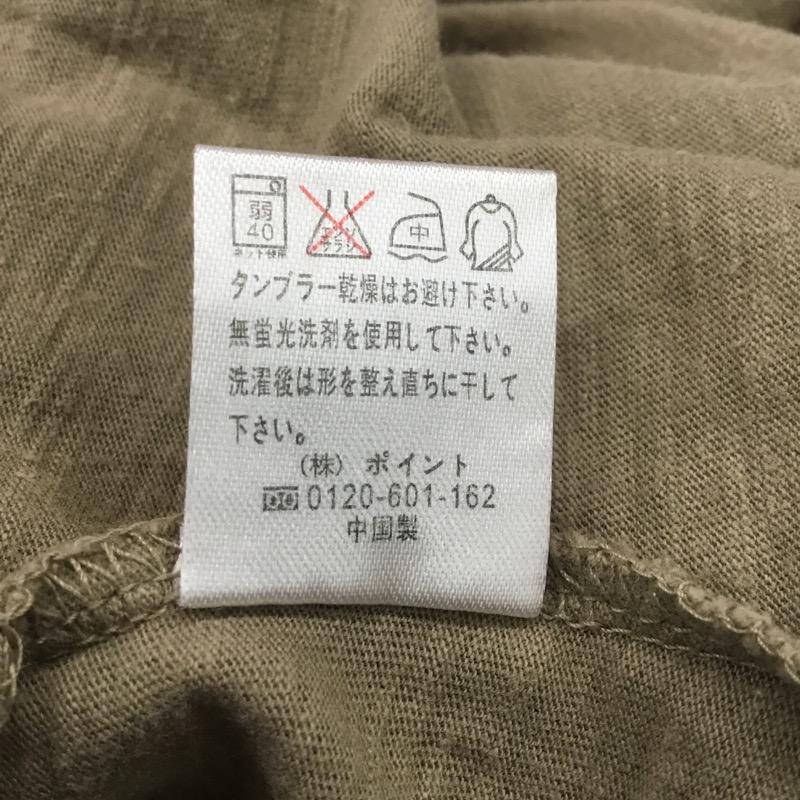 レイジブルー RAGEBLUE カットソー 七分袖 ロンT 無地 花柄 M 無地 カーキ / カーキ / メンズ USED 古着 中古 10023378