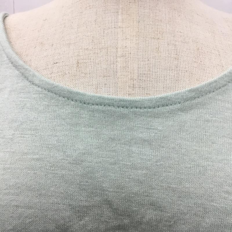ラボラトリーワーク laboratory work カットソー 長袖 無地 M 無地 薄緑 / ライトグリーン /  レディース USED 古着 中古 10023389
