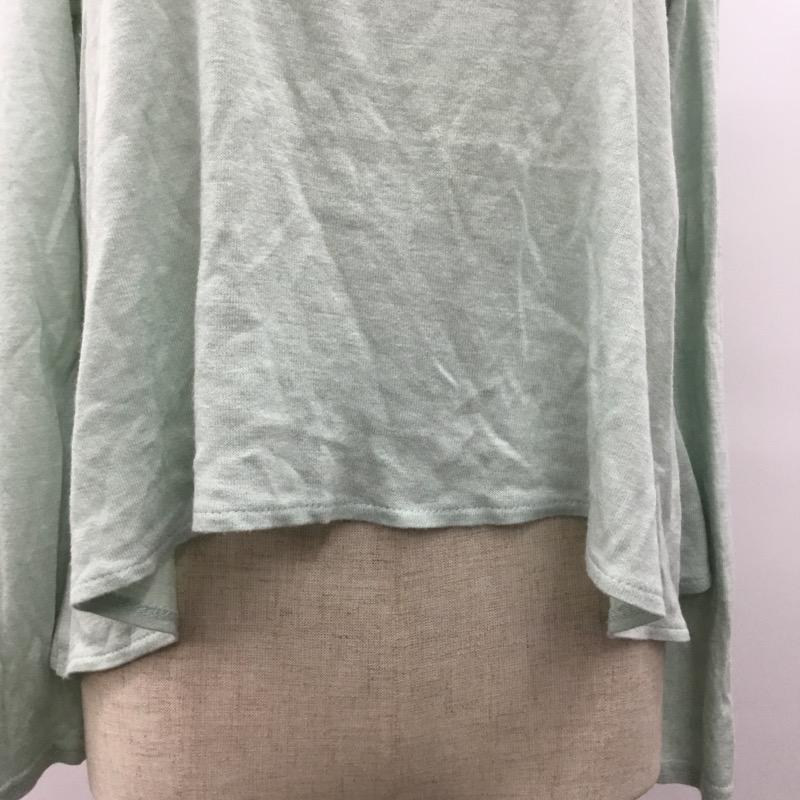 ラボラトリーワーク laboratory work カットソー 長袖 無地 M 無地 薄緑 / ライトグリーン /  レディース USED 古着 中古 10023389