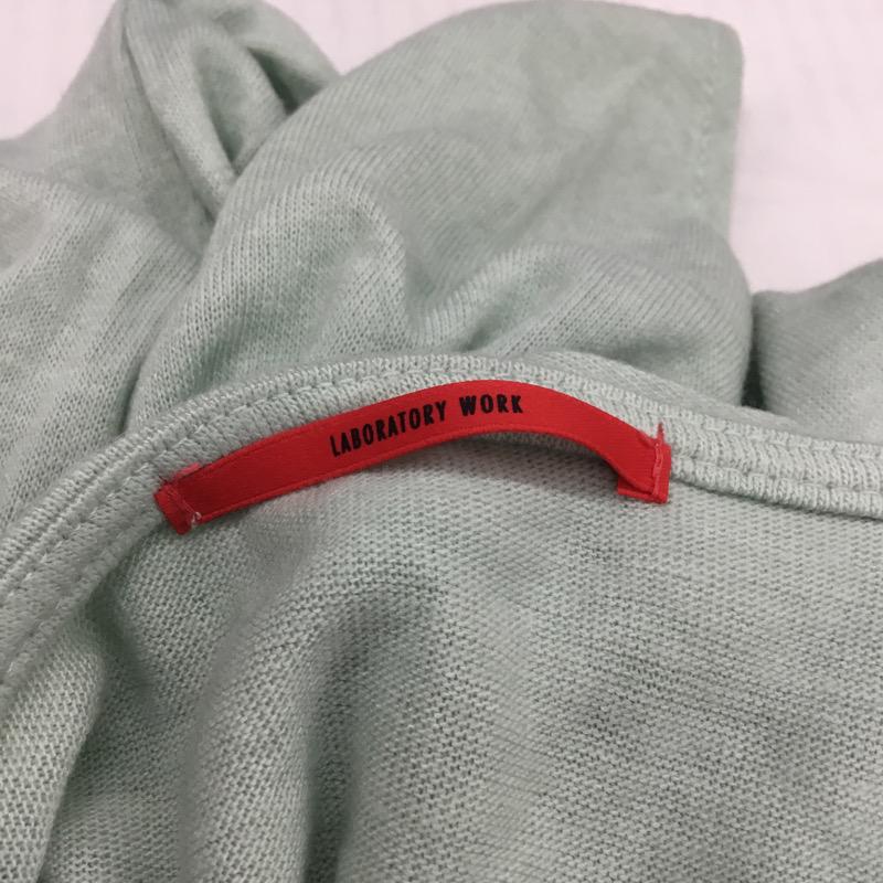 ラボラトリーワーク laboratory work カットソー 長袖 無地 M 無地 薄緑 / ライトグリーン /  レディース USED 古着 中古 10023389