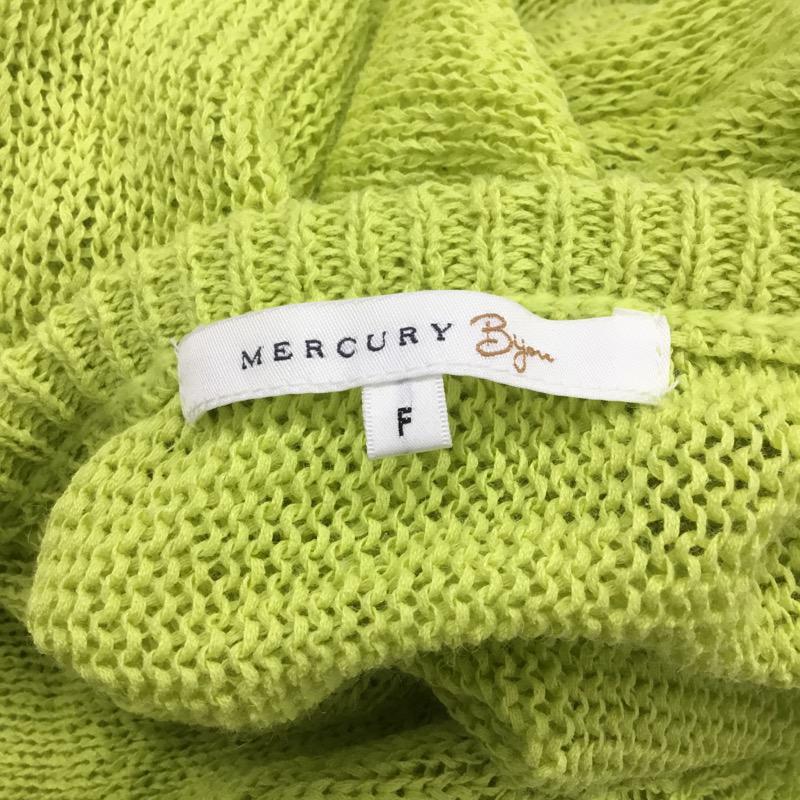 マーキュリービヨン MERCURYByon カットソー 七分袖 サマーセーター 無地 FREE 無地 黄緑 / イエローグリーン /  レディース USED 古着 中古 10023392