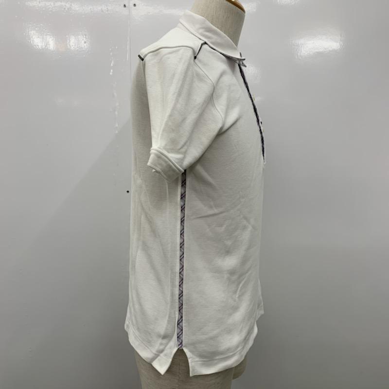 アバハウス ABAHOUSE ポロシャツ 半袖 無地 3 無地 白 / ホワイト / メンズ USED 古着 中古 10023404