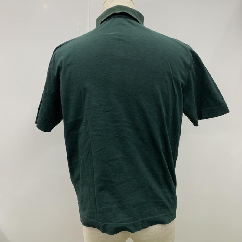 アダムエロペ ADAM ET ROPE' ポロシャツ 半袖 無地 42 無地 緑 / グリーン / メンズ USED 古着 中古 10023408