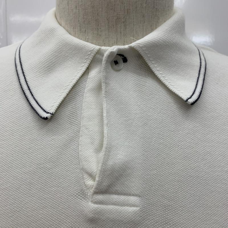 トミーヒルフィガー TOMMY HILFIGER ポロシャツ 半袖 無地 ワンポイント S 無地 X ワンポイント 白 / ホワイト / メンズ USED 古着 中古 10023450