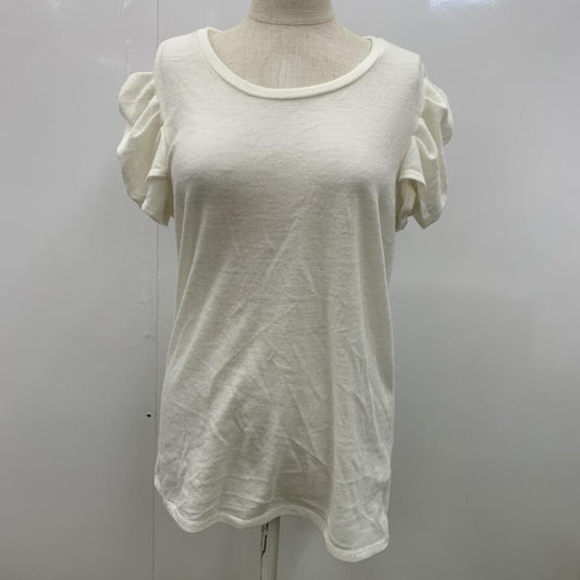 アズールバイマウジー AZUL BY MOUSSY カットソー  半袖カットソー M 無地 白 / ホワイト /  レディース USED 古着 中古 10023454
