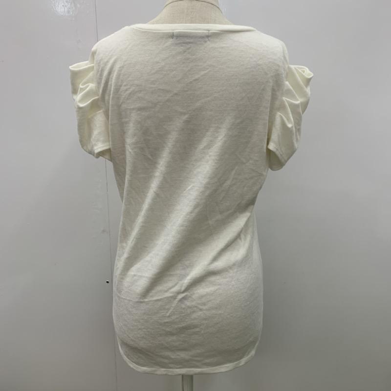 アズールバイマウジー AZUL BY MOUSSY カットソー  半袖カットソー M 無地 白 / ホワイト /  レディース USED 古着 中古 10023454