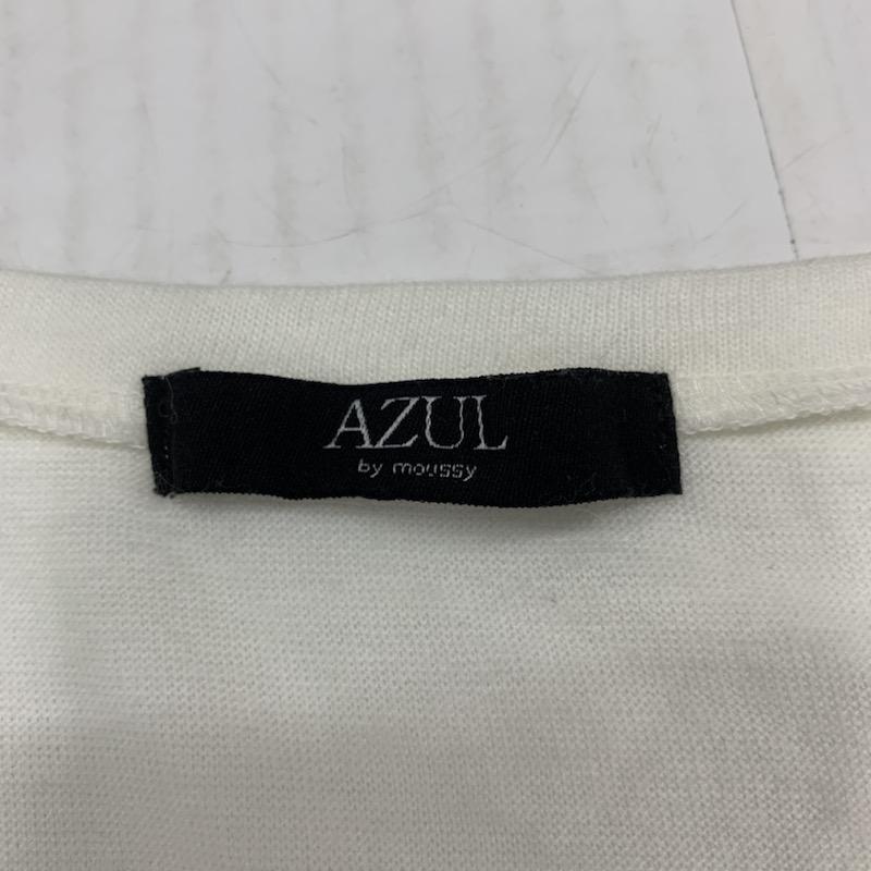 アズールバイマウジー AZUL BY MOUSSY カットソー  半袖カットソー M 無地 白 / ホワイト /  レディース USED 古着 中古 10023454
