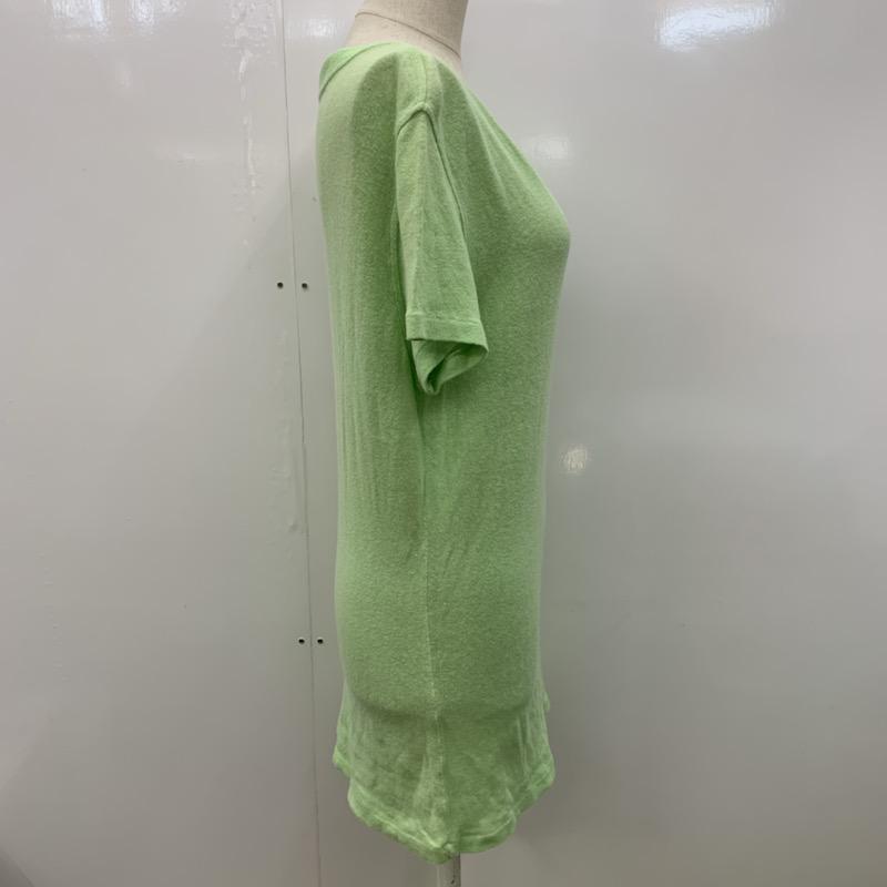 ハリウッドランチマーケット HOLLYWOOD RANCH MARKET カットソー  半袖 カットソー Vネック 2 無地 緑 / グリーン /  レディース USED 古着 中古 10023485