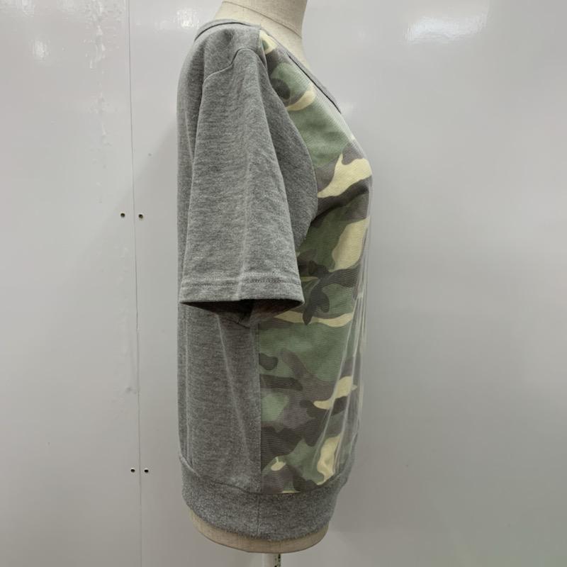 ビームス ハート BEAMS HEART Tシャツ Tシャツ カモ柄 メッシュ 灰 / グレー / レディース USED 古着 中古 10023551