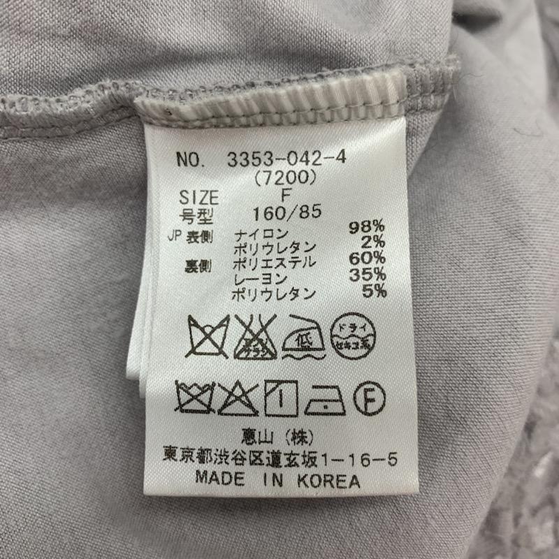 ミーア MIIA カットソー  半袖カットソー FREE 灰 / グレー /  レディース USED 古着 中古 10023605