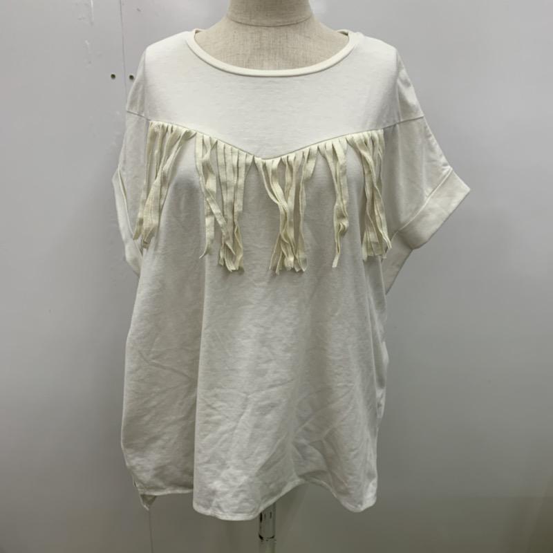 ユナイテッドアローズ UNITED ARROWS カットソー  半袖カットソー 無地 白 / ホワイト /  レディース USED 古着 中古 10023610