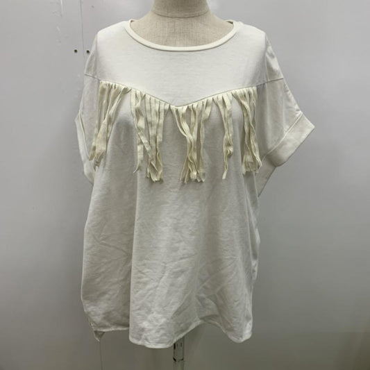 ユナイテッドアローズ UNITED ARROWS カットソー  半袖カットソー 無地 白 / ホワイト /  レディース USED 古着 中古 10023610