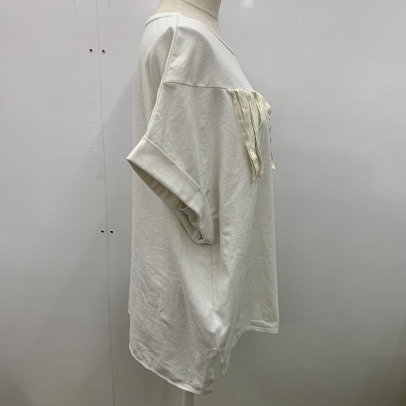 ユナイテッドアローズ UNITED ARROWS カットソー  半袖カットソー 無地 白 / ホワイト /  レディース USED 古着 中古 10023610