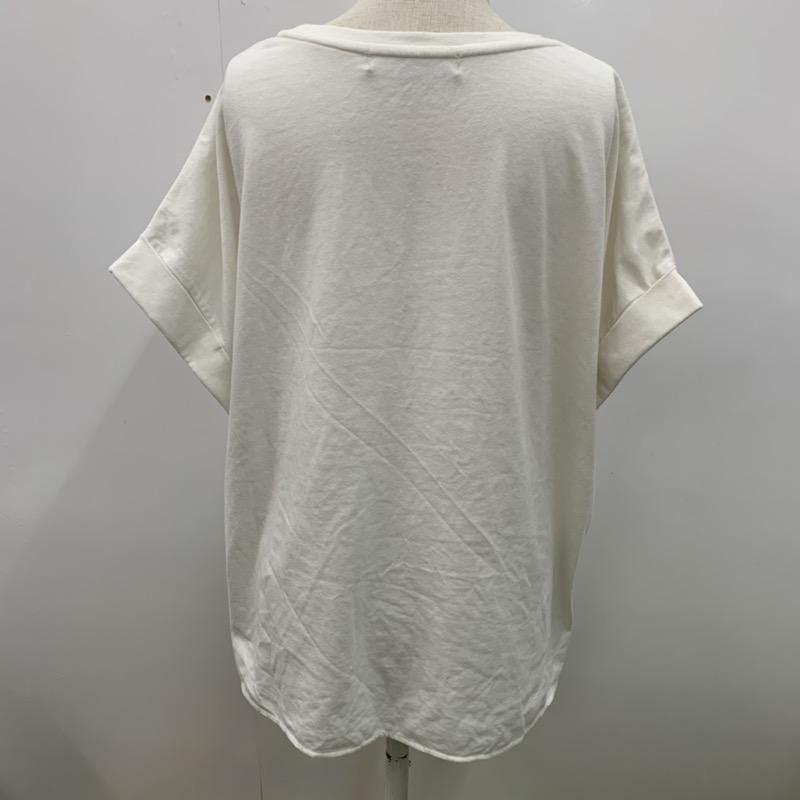 ユナイテッドアローズ UNITED ARROWS カットソー  半袖カットソー 無地 白 / ホワイト /  レディース USED 古着 中古 10023610