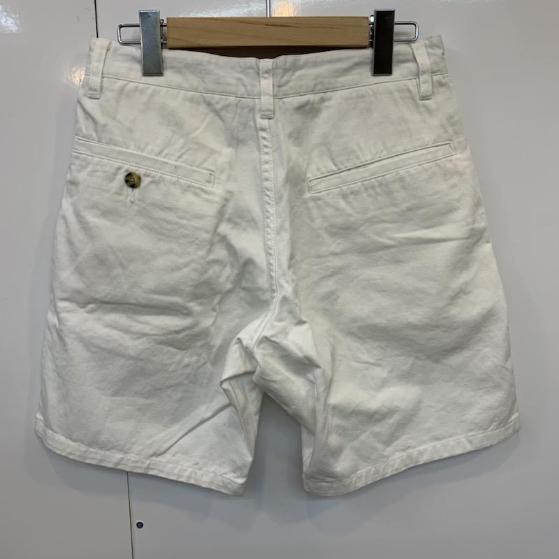 ブラウニー BROWNY パンツ ショートパンツ 短パン S 無地 白 / ホワイト / メンズ USED 古着 中古 10023629
