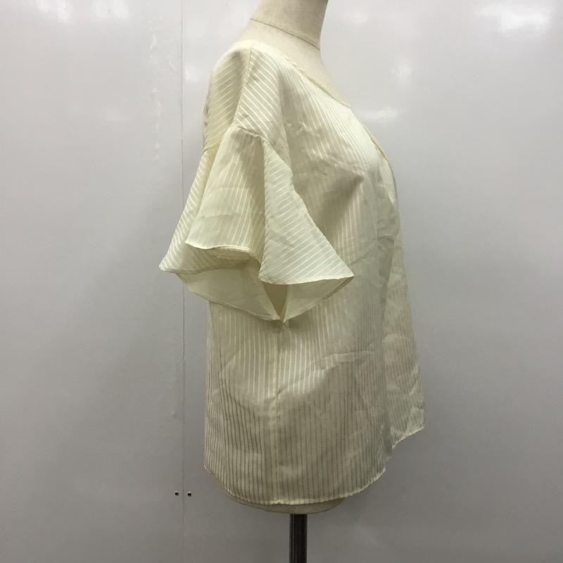 テチチ Te chichi カットソー 半袖 半袖カットソー ストライプ M ストライプ アイボリー / アイボリー /  レディース USED 古着 中古 10023639