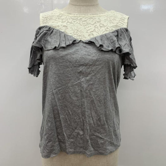 ジルスチュアート JILLSTUART カットソー  半袖カットソー FREE 無地 灰 / グレー /  レディース USED 古着 中古 10023642