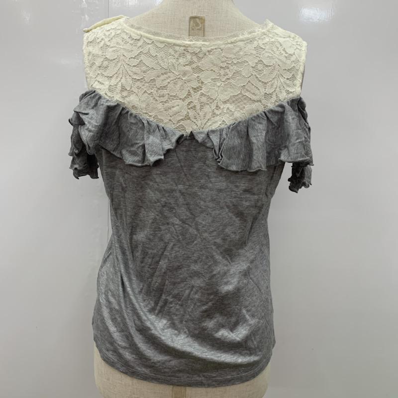 ジルスチュアート JILLSTUART カットソー  半袖カットソー FREE 無地 灰 / グレー /  レディース USED 古着 中古 10023642