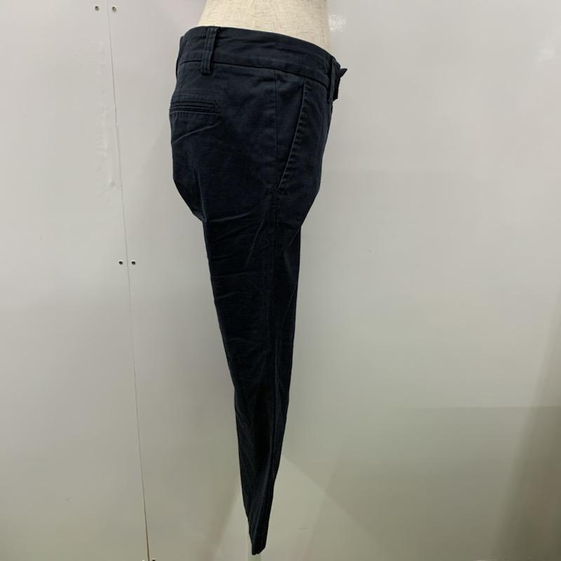 イネド INED パンツ クロップドパンツ 9 無地 紺 / ネイビー / レディース USED 古着 中古 10023672