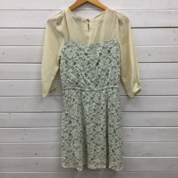 ページボーイ PAGEBOY ワンピース ワンピース チュニック 長袖 花柄レース M 花柄 レディース USED 古着 中古 10023687