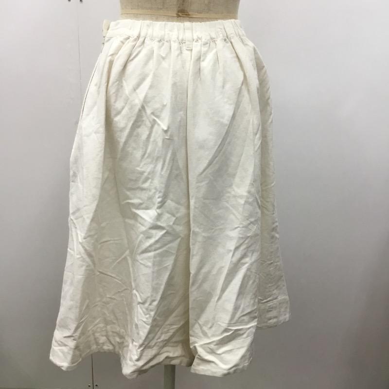エヘカソポ ehka sopo パンツ ガウチョパンツ ワイド 無地 白 / ホワイト / レディース USED 古着 中古 10023704