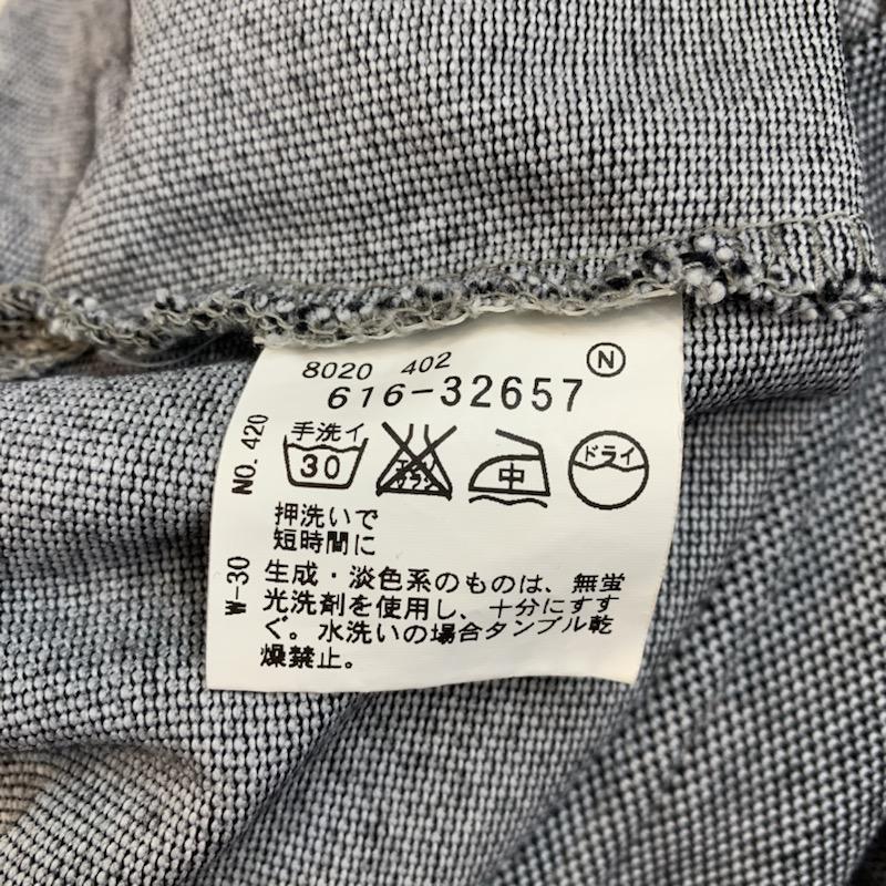 ザショップティーケーミクスパイス THESHOPTKMIXPICE ポロシャツ 半袖 2重襟 無地 チェック M 無地 X チェック 灰 / グレー / メンズ USED 古着 中古 10023710