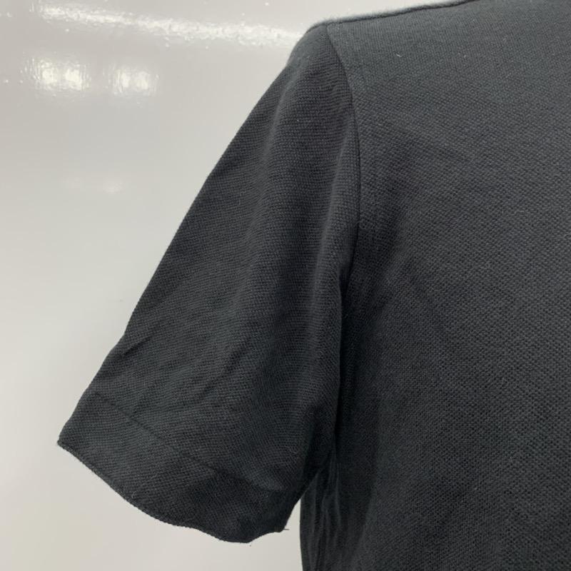 アバハウス ABAHOUSE ポロシャツ 半袖 無地 4 無地 黒 / ブラック / メンズ USED 古着 中古 10023711