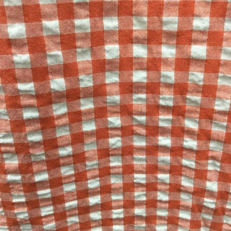 グローバルワーク GLOBAL WORK シャツ、ブラウス チェックシャツ 半袖 XL チェック 白 / ホワイト / X 橙 / オレンジ / メンズ USED 古着 中古 10023718