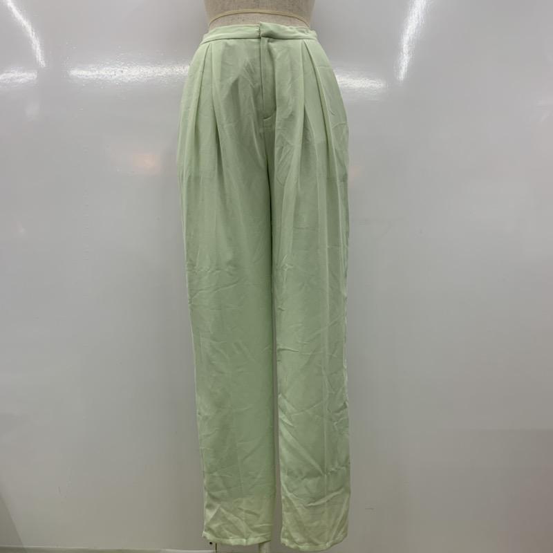 スナイデル SNIDEL パンツ スラックス テーパードパンツ ボトムス 0 無地 薄緑 / ライトグリーン / レディース USED 古着 中古 10023721