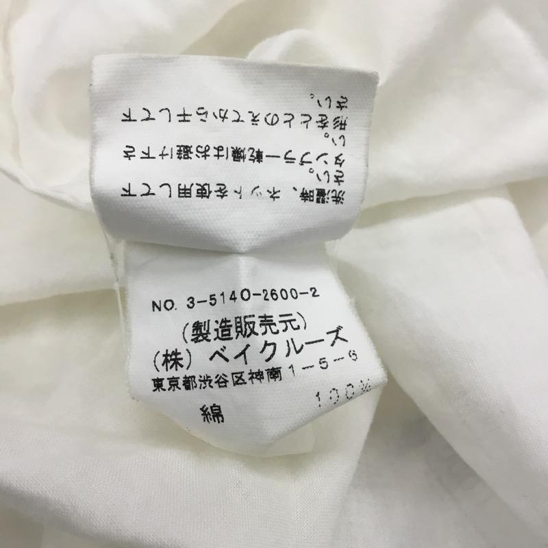 ジャーナルスタンダード JOURNAL STANDARD シャツ、ブラウス 半袖 無地 ノーカラー 無地 白 / ホワイト / レディース USED 古着 中古 10023722