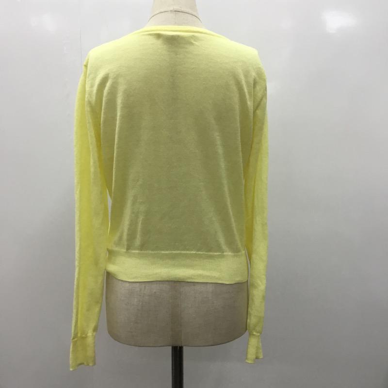 ダズリン dazzlin カーディガン 長袖 無地 FREE 無地 黄 / イエロー / レディース USED 古着 中古 10023724