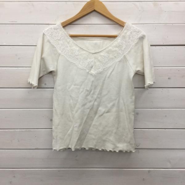 マジェスティックレゴン MAJESTIC LEGON カットソー  半袖カットソー M 無地 白 / ホワイト /  レディース USED 古着 中古 10023726